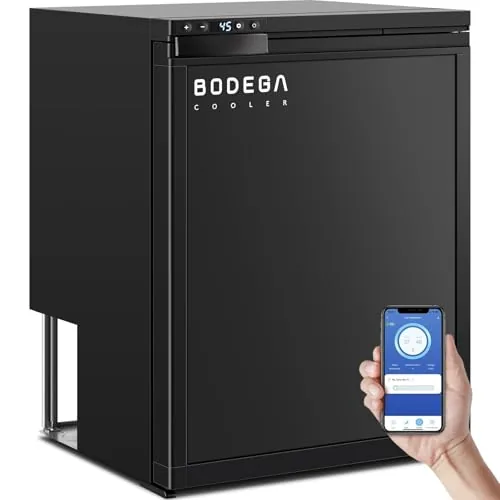 BODEGA 65L Dual-Zone 12V Fridge Freezer with APP Control