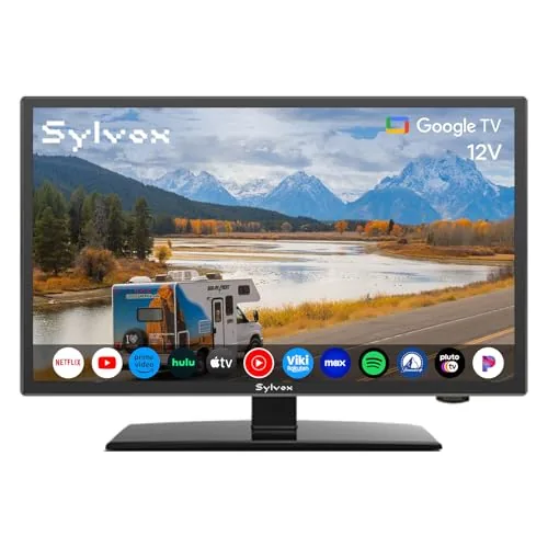 SYLVOX 24-inch 12V RV Smart TV Google OS 1080P