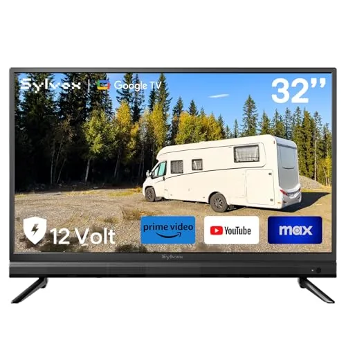 SYLVOX 32-Inch 12V RV Smart TV with Google OS