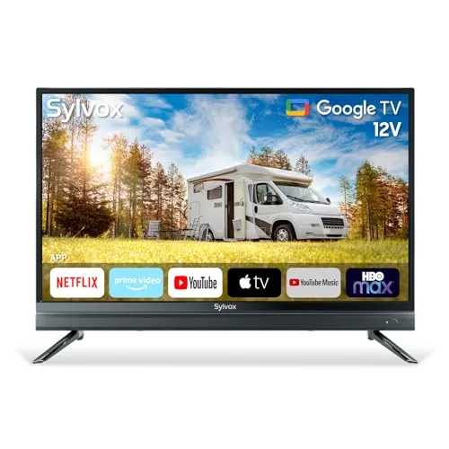 SYLVOX 32-inch 12V Smart RV TV Google TV 1080P