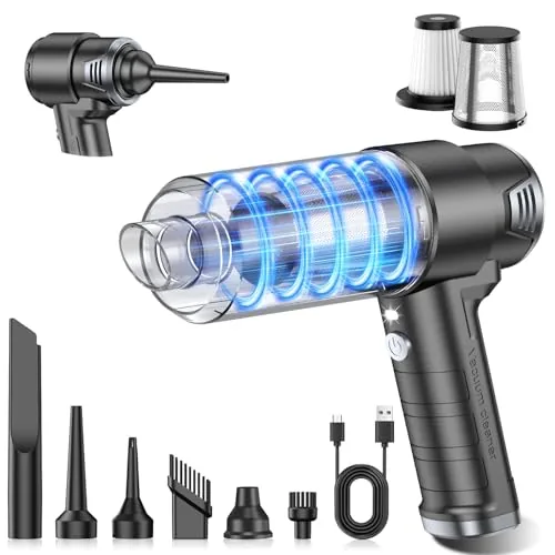 KMM Cordless Handheld Vacuum 10000PA with Air Duster