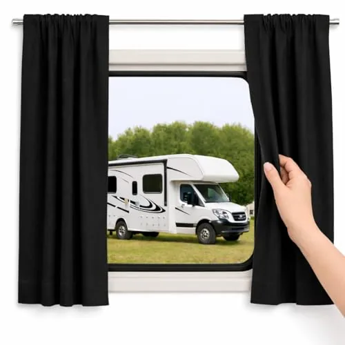 RV Must Haves 33in Blackout Curtains Thermal 2-Panel