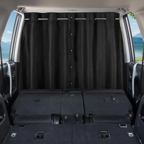 ZATOOTO Car Divider Curtain Blackout 6.56x4.42ft Van RV
