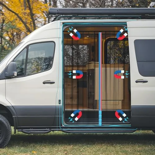 Kohree Van Bug Screen Magnetic 71x59in Side Door