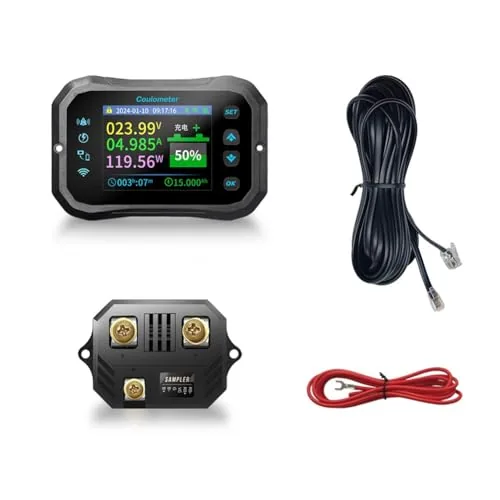 Cwmiibili WiFi Coulomb Meter RV Battery Monitor