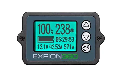 Expion360 350A LiFePO4 Battery Monitor with Runtime Clock