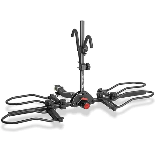 ARKSEN 2-Bike Hitch Rack E-Bike Ready 150lb Capacity