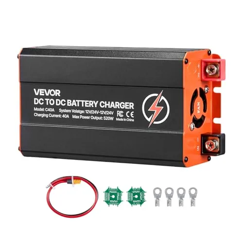 VEVOR 520W 40A DC-DC Battery Charger 12V/24V