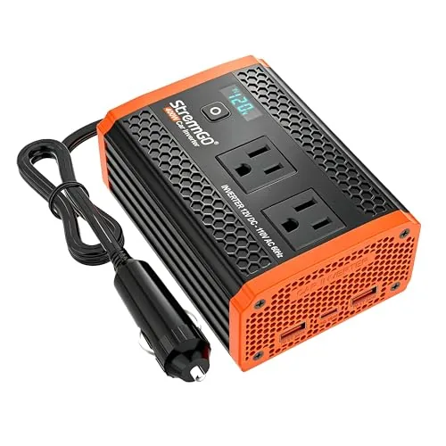 StrenrmGO 400W Car Inverter with LCD and 30W USB-C