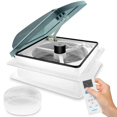 Kohree 14-inch RV Roof Vent Fan with Rain Sensor