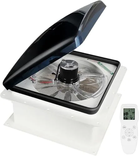 OUTPRIZE 14-Inch Remote Control RV Roof Vent Fan 12V