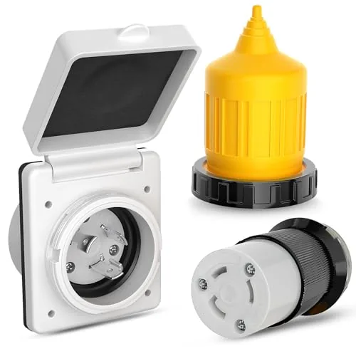 Nilight 30A RV Shore Power Inlet Kit ETL Listed