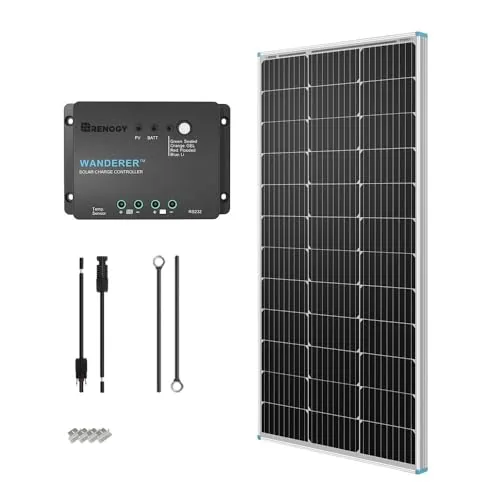 Renogy 100W 12V Mono Solar Panel Starter Kit PWM