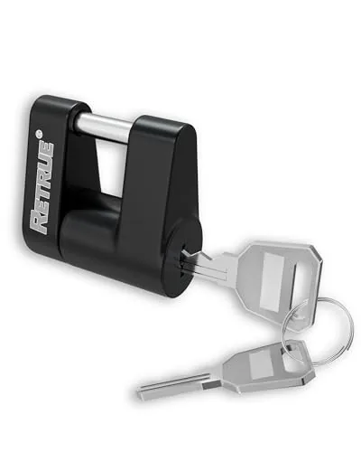 RETRUE Trailer Coupler Lock 1/4in Pin 3/4in Span
