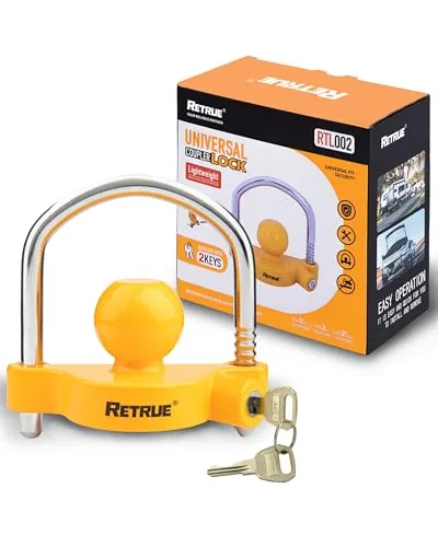RETRUE Universal Coupler Lock 1-7/8 to 2-5/16 Inch Yellow