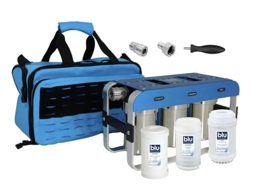 GoBluTech AR3 RV Water Filter, 3-Stage 0.2 Micron