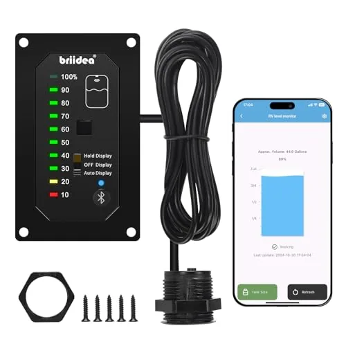 briidea Bluetooth RV Water Tank Level Monitor