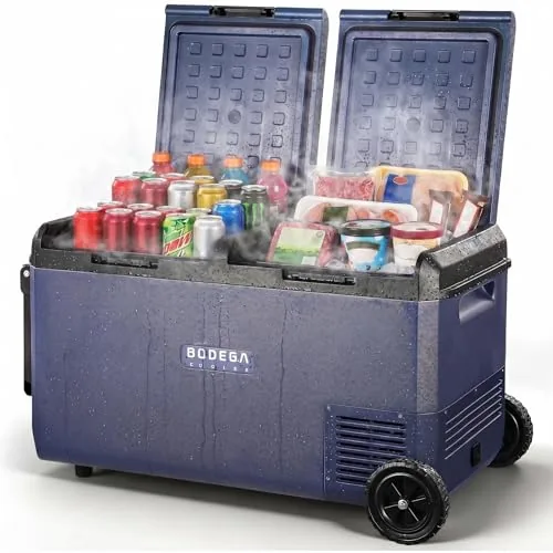BODEGA 79QT Dual Zone Portable Freezer with Wheels