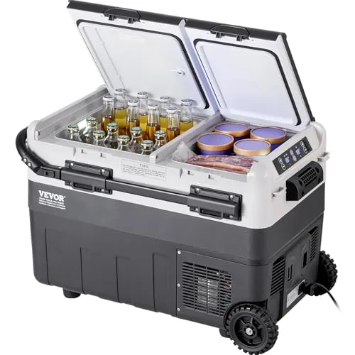 VEVOR 50L Dual Zone 12V Compressor Fridge