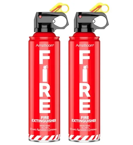 AmzBoom 2-Pack A/B/C/K Fire Extinguisher with Brackets