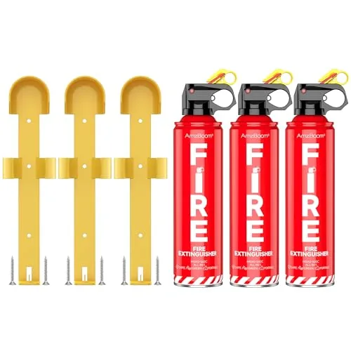 AmzBoom 3-Pack Water-Based Fire Extinguisher Spray Kit