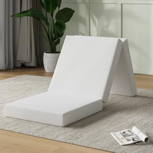 Novilla 4-Inch Trifold Foam Mattress Single 75x25