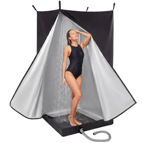 Lumina Garden Privacy Tent + Foldable Shower Pan 41x41