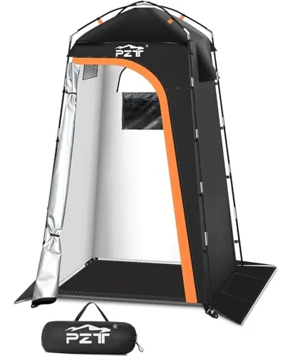 PZT Large Portable Shower Tent with Waterproof Fabric