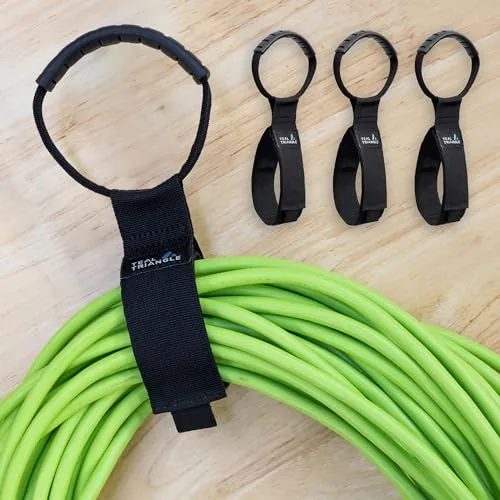 Teal Triangle 15-Inch Heavy Duty Cable Straps 3-Pack