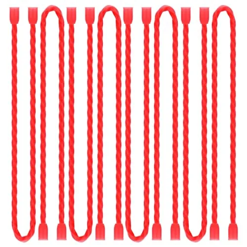 TRIPLE DEER 12-Inch Steel-Core Silicone Cable Ties 8pk