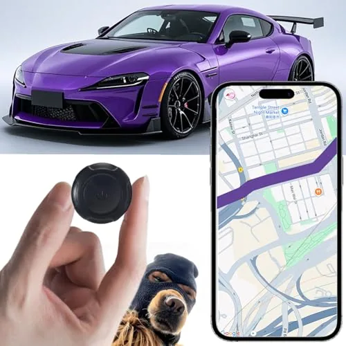 Quvjd Portable Magnetic GPS Tracker No Subscription