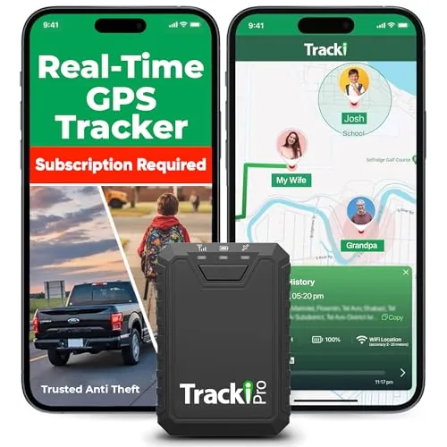 Tracki Pro GPS Tracker 10000mAh Long-Life Vehicle