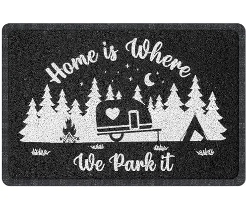 Reallnaive RV Camper Door Mat 16x24 Park Style