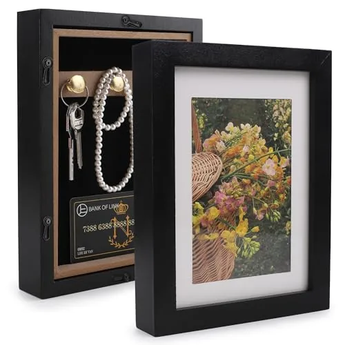 BARGIFTS Picture Frame Diversion Safe with Hidden Compartment