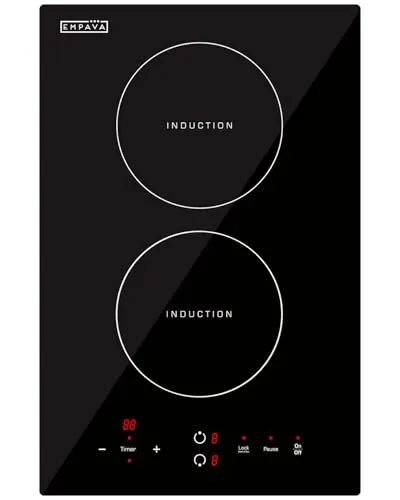 Empava 12-Inch 2-Burner Vertical Induction Cooktop 120V