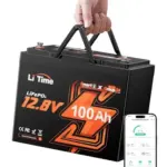 LiTime 12V 100Ah LiFePO4 Bluetooth Group 24 Battery