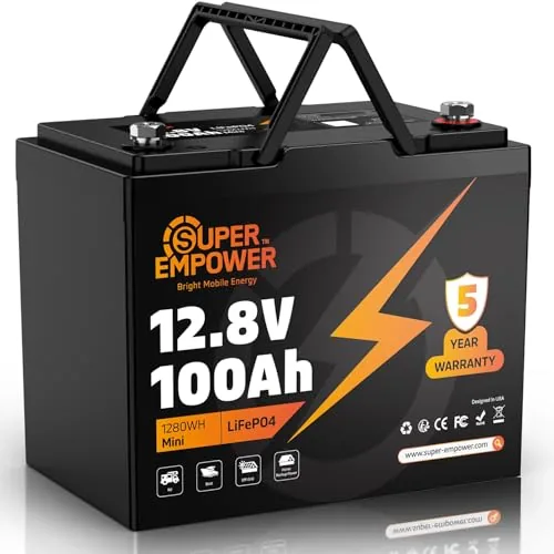 SUPER helps 12V 100Ah LiFePO4 Group 24 Deep Cycle