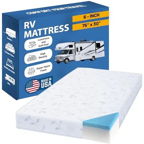 Greaton 6-Inch Cooling Gel Memory Foam RV Mattress