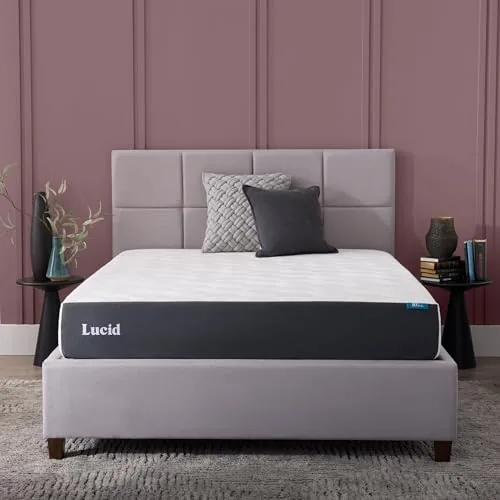 LUCID 10in Memory Foam RV Short Queen Mattress