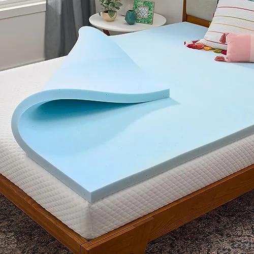 Linenspa 2-Inch Gel Memory Foam Mattress Topper Queen