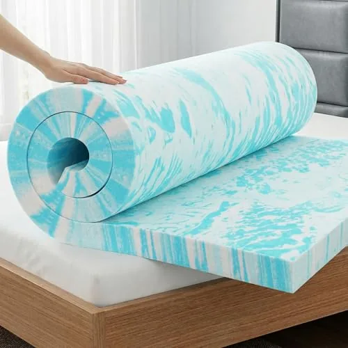 OLIXIS 3-Inch Queen Gel Memory Foam Topper