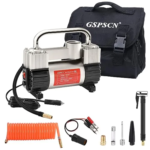 GSPSCN Double Cylinder 12V Air Compressor 150PSI