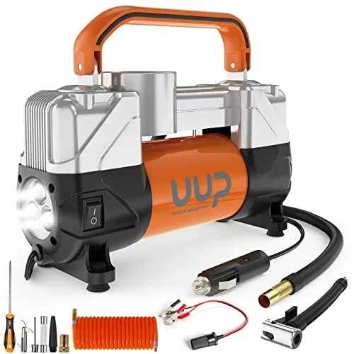 UUP 150PSI 12V Dual-Cylinder Portable Tire Inflator