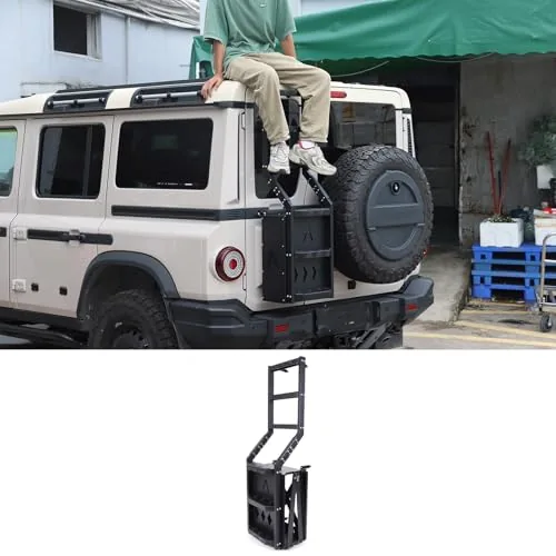 Qiosreui Ineos Grenadier Aluminum Tailgate Step Ladder