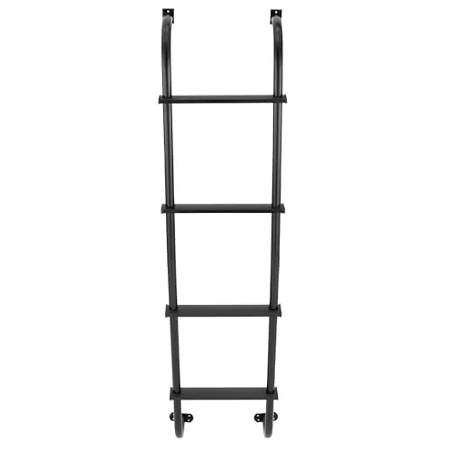 Tough Grade 52in Aluminum RV Ladder Heavy-Duty Black