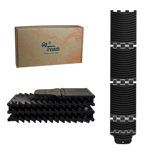 GO TREADS Regular Foldable Traction Boards Pair Black
