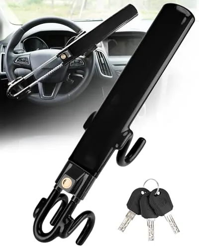 Tevlaphee Steering Wheel Lock Heavy Duty Anti-Theft