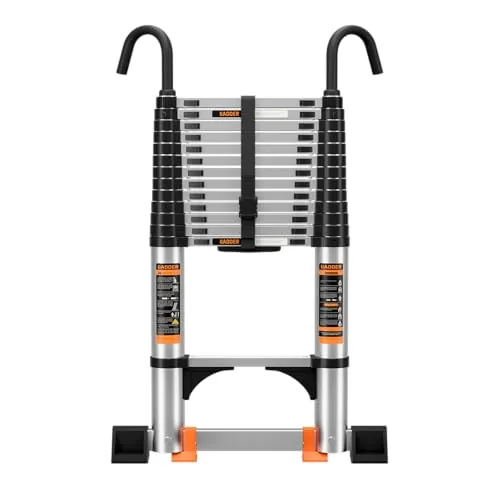 JIASHCHE 12.5FT Telescoping Ladder with Stabilizers