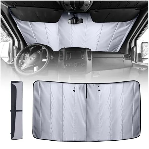 Living in a Bubble Sprinter Insulated Blackout Windshield Cover