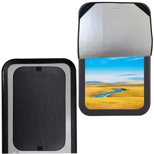 Safoner RV Door Window Shade 16x25in Blackout Cover